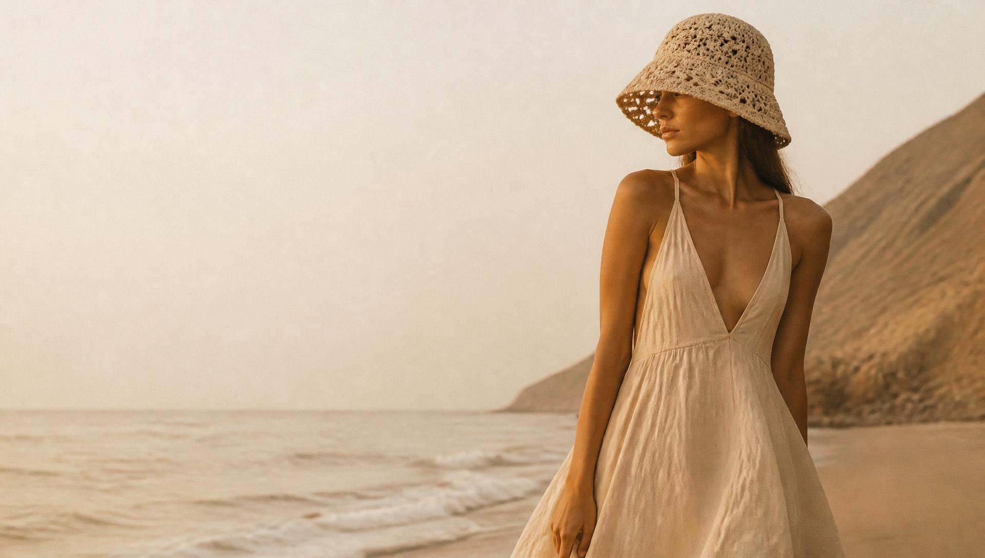 Detalle de crochet hecho a mano en la playa — Gigi Jerí